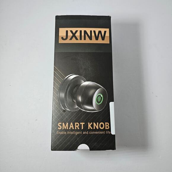 Smart Knob Fingerprint Access and App Control Phone Unlock Black Door Lock - Picture 2 of 5